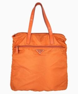 Bolsa Prada Nylon Tessuto Laranja
