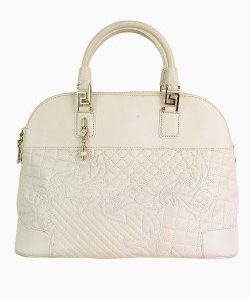 Bolsa Versace Nappa Barocco Quilted Vanitas Athena Branca
