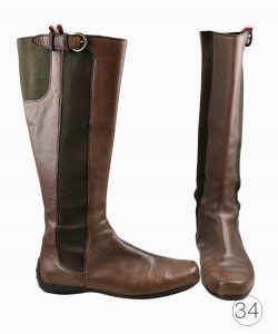 Bota Bally de Couro Marrom
