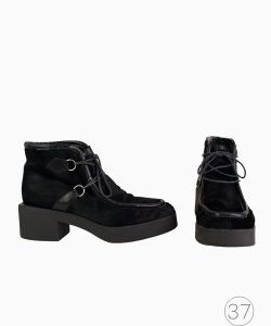 Bota Fendi Couro Preta