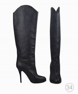 Bota Giuseppe Zanotti de Couro Preto