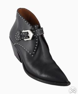 Bota Givenchy Studded Western Preta