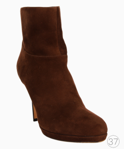 Bota Jimmy Choo Ankle Camurça Marrom