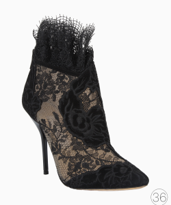 Bota Jimmy Choo Kamaris Ankle Renda Preta