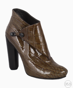 Bota Louis Vuitton crocco verde