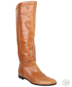 Bota Sergio Rossi Cano Longo Caramelo