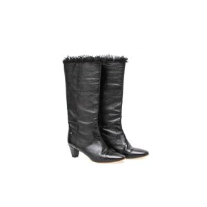 Bota Chanel Preta Tam 385