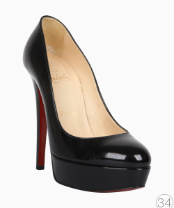 Sapato Louboutin Verniz Preto