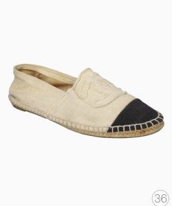 Espadrille Chanel Tecido Bicolor