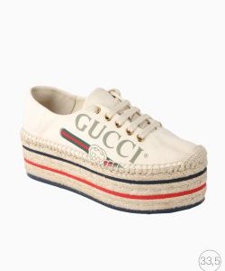 Espadrille Gucci Sneaker Plataforma Greggio Grege Colorido