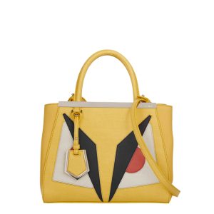 Bolsa Fendi 2 Jours Monster Amarela
