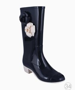 Galocha Chanel Camélia Bicolor
