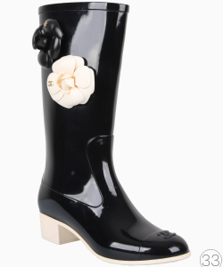 Galocha Chanel Camélia Bicolor