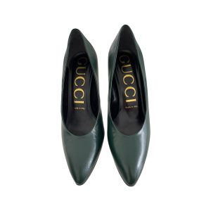 Scarpin Gucci Verde Escuro Tam 365 Br