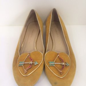 Sapatilha Charlotte Olympia amarela sola 395