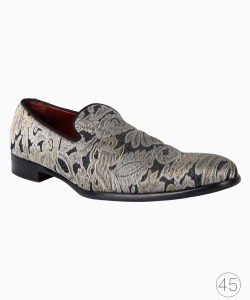 Mocassim Dolce & Gabbana Bordado Dourado e Preto