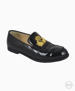 Mocassim Louboutin Laperouza Patent Preto
