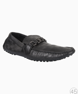 Mocassim Louis Vuitton Hockenheim Couro Damier Preto
