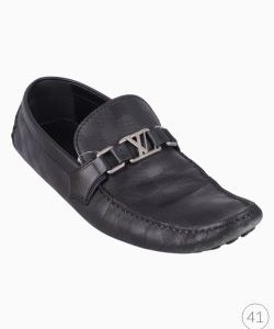 Mocassim Louis Vuitton Hockenheim Damier Preto