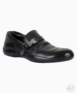 Mocassim Prada Couro Fivela Preto