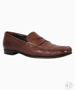 Mocassim Prada Couro Texturizado Marrom