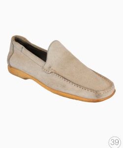 Mocassim Salavatore Ferragamo Suede Cinza