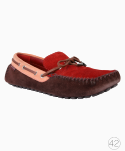Mocasssim Louis Vuitton Camurça Colorblock