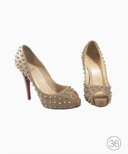 Peep Toe Christian Louboutin Ariella Studed
