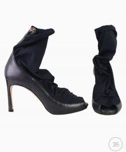 Peep Toe Emporio Armani Lycra Preto