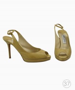 Peep Toe Jimmy Choo Bege