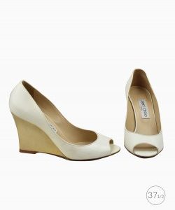Peep Toe Jimmy Choo Off White