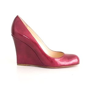 Sapato Louboutin Melisa Rosa Escuro Verniz Tam 38