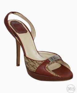 Sandália Christian Dior Open Toe Diorissíma Caramelo