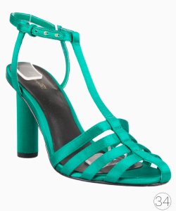 Sandália Diane Von Furstenberg Fisherman Satin Verde