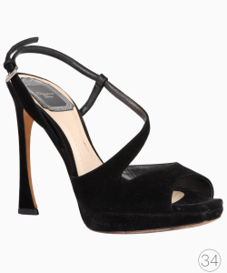 Sandália Dior Vintage Camurça Preta