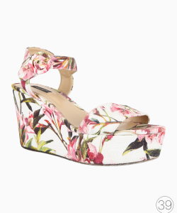 Sandália Dolce & Gabbana Plataforma Floral