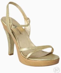 Sandália Dolce & Gabbana Texturizada Dourada