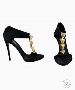 Sandália Giuseppe Zanotti Detalhe Dourado