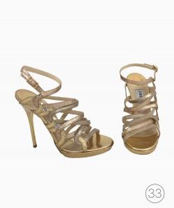 Sandália Jimmy Choo Dourada