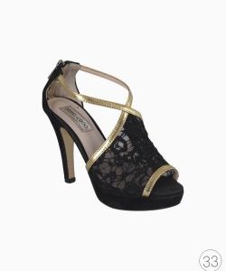 Sandália Jimmy Choo Renda Bicolor