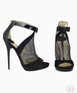 Sandália Jimmy Choo Tela Preta
