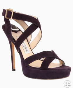 Sandália Jimmy Choo Tiras Roxa