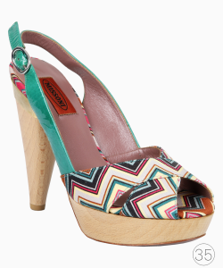 Sandália Missoni Canva Chevron Colorido