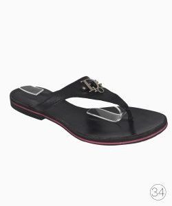 Sandália Dior Rasteira Vintage Preta
