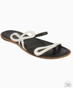 Sandália Emporio Armani Rasteira Bicolor