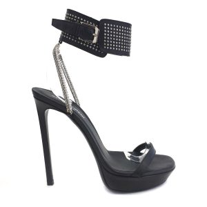 Sandália Saint Laurent Preta Tam 39