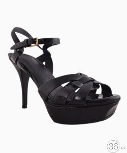 Sandália Saint Laurent Tribute Preto