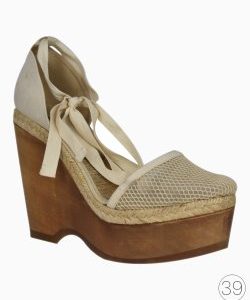 Sandália Stella McCartney Espadrille Bege