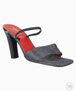 Sandália Versace Classic Denim Azul Marinho