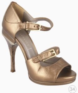 Sandália Versace Plataforma Bronze